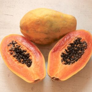 papaya, fruit, summer